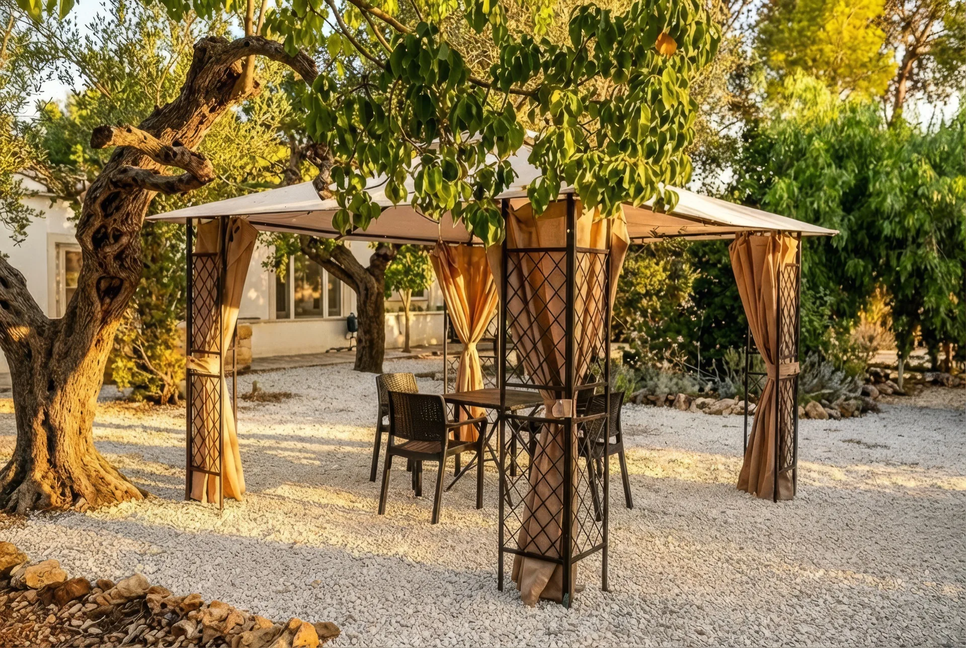 Outdoor seating area